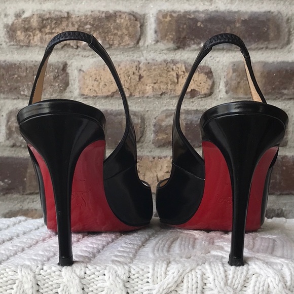 Christian Louboutin Peep Toe Sling Back - Picture 4 of 13
